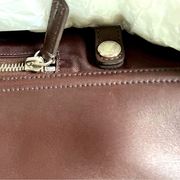 Coach Leather Portfolio Briefcase Mahogany Brown - Picture 10 of 13